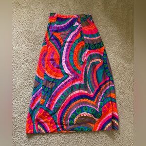 Vintage Vibrant Multicolor Women's Skirt